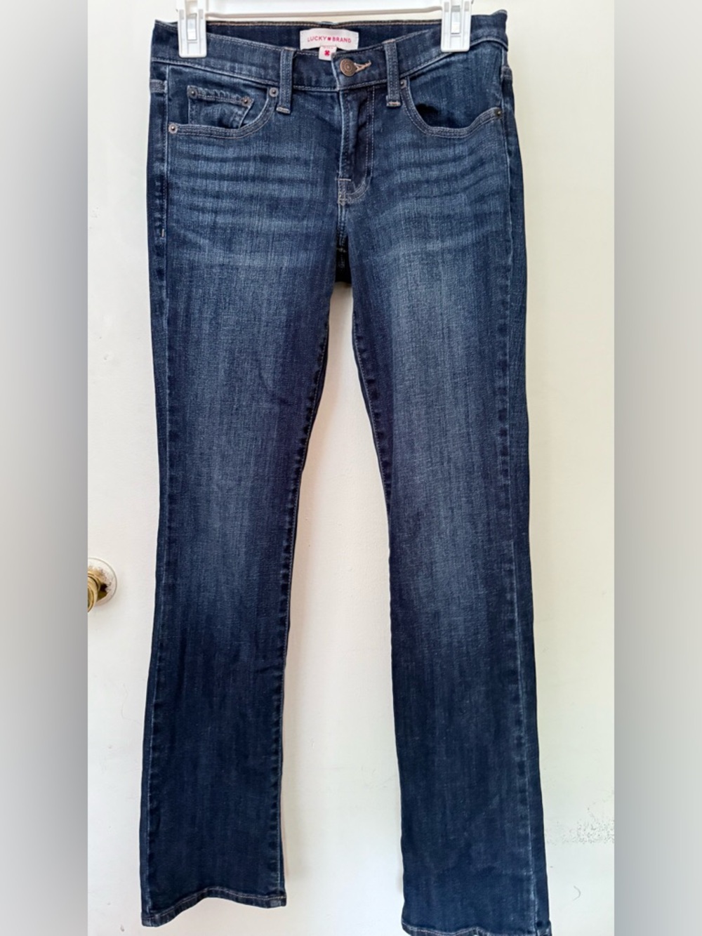 Lucky Brand Sweet Women’s Dark Indigo Mid Rise Boot Jeans